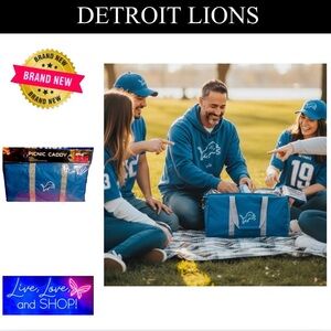 DETROIT LIONS Picnic Caddy/Tote, NIP